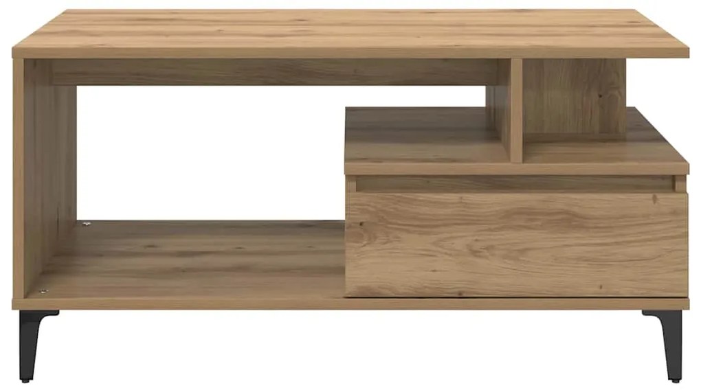 vidaXL Τραπεζάκι σαλονιού with Drawer artisan δρυς 90 x 49 x 45 εκ