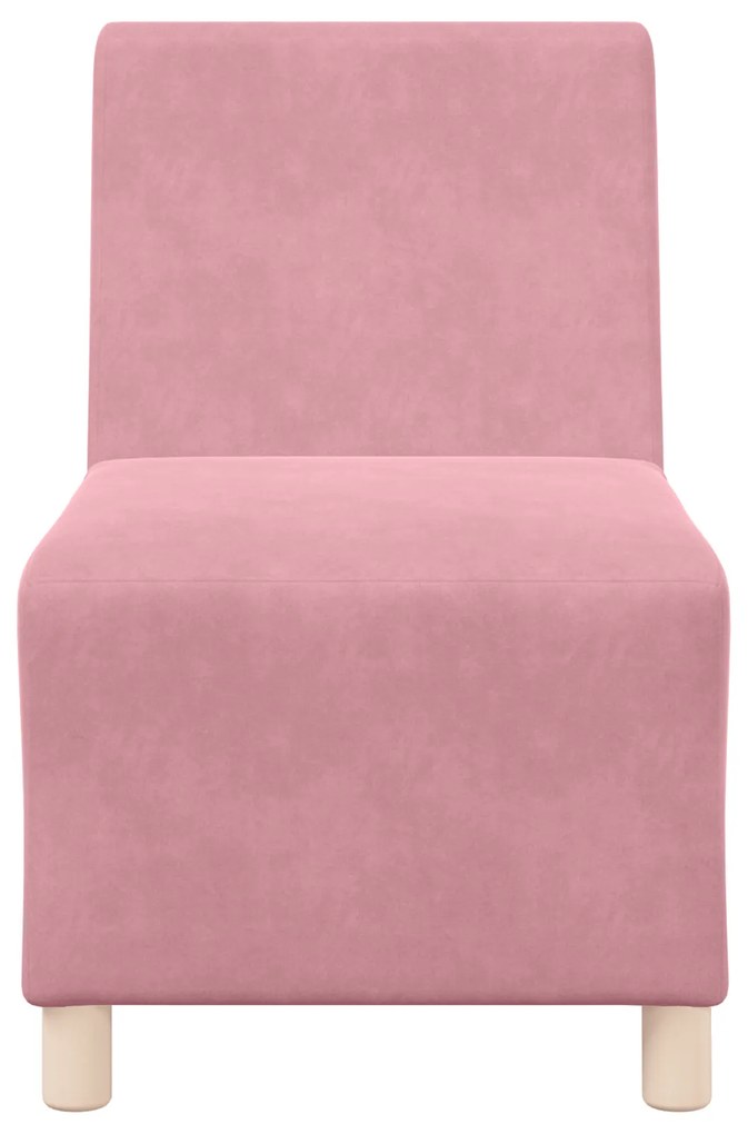 vidaXL Καναπέδες 2 pcs Ροζ 55 x 74 x 82 εκ. Βελούδο