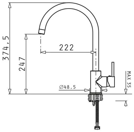 Μπαταρία κουζίνας Spicato Χρωμέ 5x23x37.5 εκ.