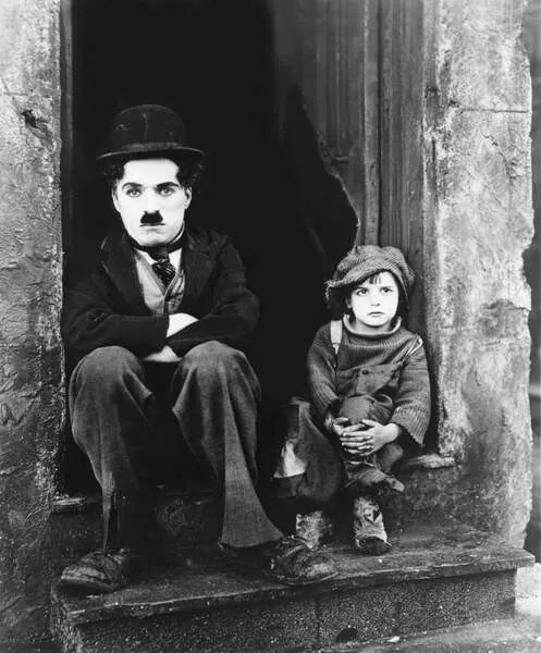 Φωτογραφία Charles Chaplin And Jackie Coogan