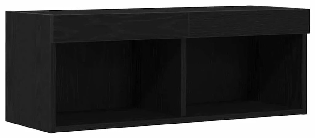 vidaXL Ντουλάπι TV Μαύρη Οξυά 80 x 30 x 30 εκ Επεξεργασμένο ξύλο
