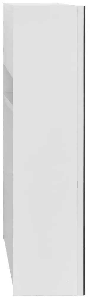 vidaXL Καθρέφτης Μπάνιου με Ντουλάπι Λευκό 80 x 15 x 60 εκ. από MDF