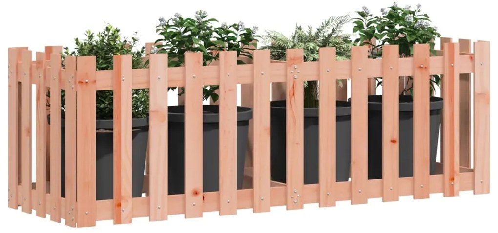 vidaXL Ζαρντινιέρα Υπερυψωμένη Φράχτης 150x50x50 εκ Μασίφ Ψευδοτσούγκα