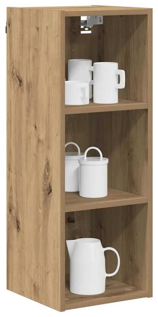 vidaXL Κρεμαστό ντουλάπι με αποθήκευση Artisan Oak 30 x 29,5 x 80 εκ.