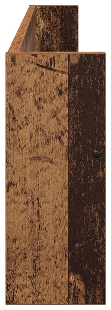 vidaXL Ράφι Περιοδικών με ράφι 2 pcs Παλιό ξύλο 100 x 12 x 30 εκ