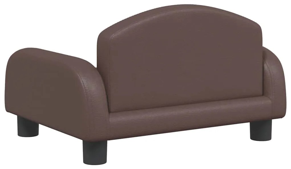 vidaXL Κρεβάτι Σκύλου Καφέ 50x40x30 εκ. από Συνθετικό Δέρμα