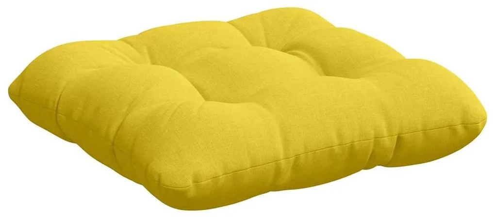 vidaXL Μαξιλάρια καθισμάτων 4 pcs Απαλό Κίτρινο 40 x 40 x 12 εκ.
