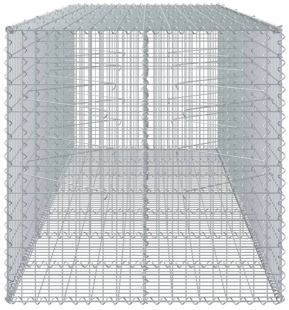 vidaXL Συρματοκιβώτιο με Κάλυμμα 350x100x100εκ από Γαλβανισμένο Χάλυβα