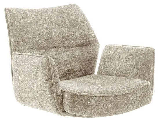 Bali Καρεκλα Relax Μαύρη + Υποπόδιο 83x86x102 cm