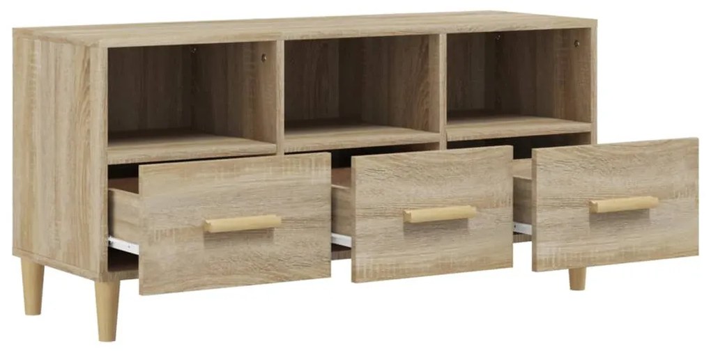 vidaXL Έπιπλο Τηλεόρασης Sonoma Δρυς 102 x 36 x 50 εκ. Επεξεργ. Ξύλο