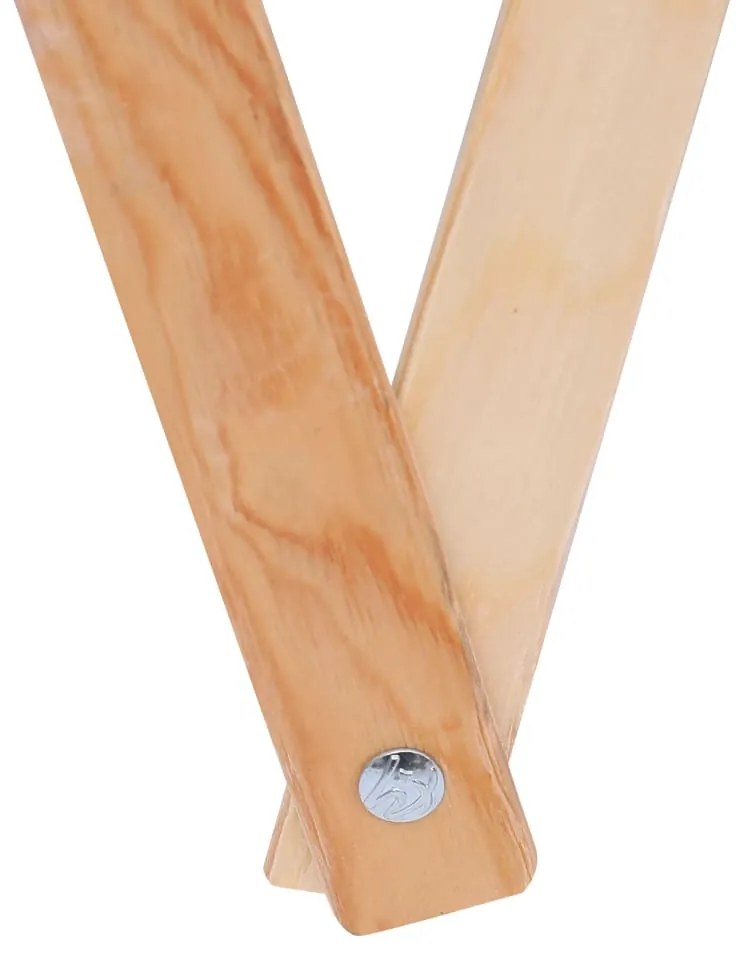 vidaXL Καλάθι Απλύτων Πτυσσόμενο Γκρι από Ξύλο και Ύφασμα