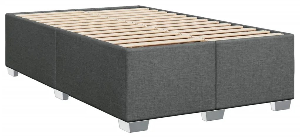 ΚΡΕΒΑΤΙ BOXSPRING ΜΕ ΣΤΡΩΜΑ ΣΚΟΥΡΟ ΓΚΡΙ 120X190 ΕΚ ΥΦΑΣΜΑΤΙΝΟ 3292721