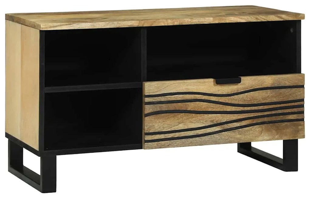 vidaXL Ντουλάπι αποθήκευσης μέσων με συρτάρι Καφέ 80 x 33.5 x 46 εκ.