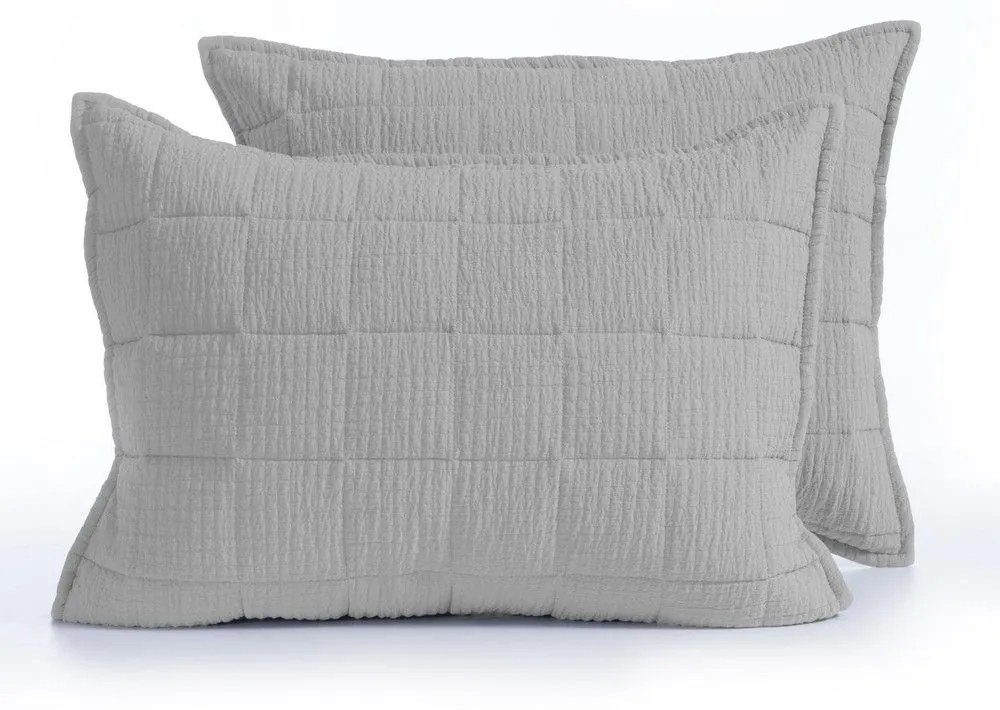 Μαξιλαροθήκες Olympia (Σετ 2τμχ) Grey Nef-Nef 52X72 Cotton-Polyester