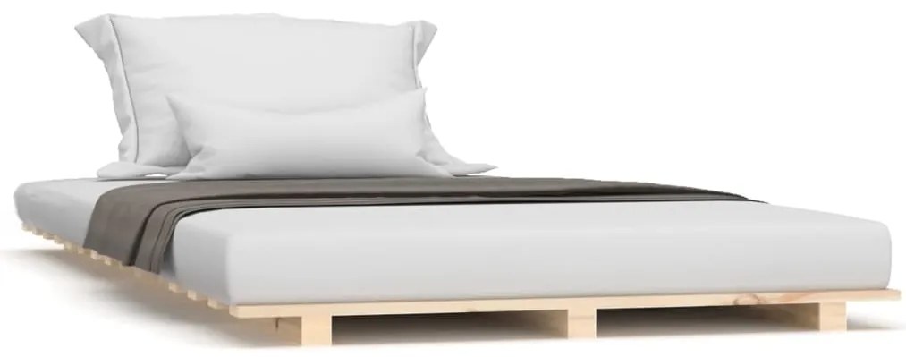 vidaXL Πλαίσιο Κρεβατιού 100 x 200 εκ. από Μασίφ Ξύλο Πεύκου