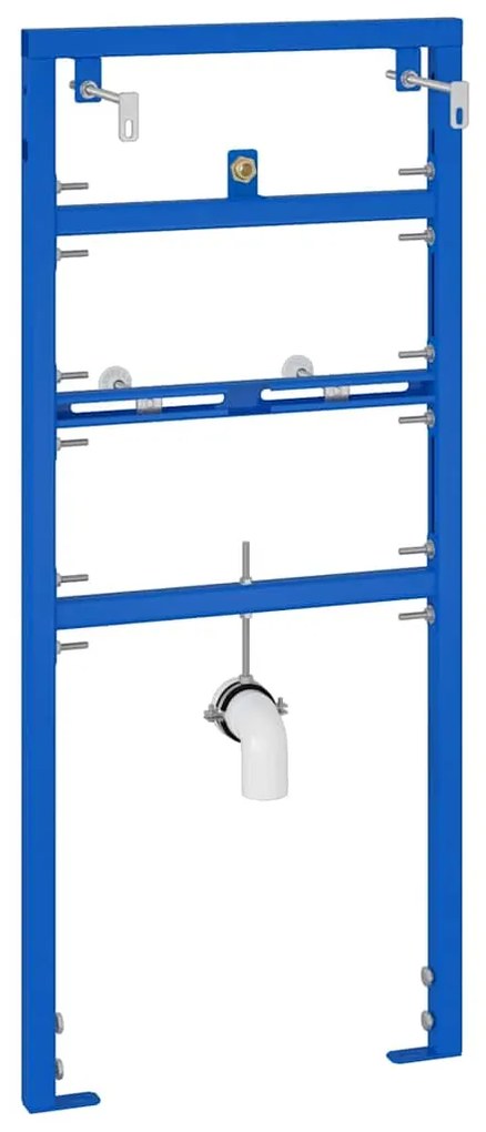 vidaXL Στήριγμα Τοίχου Μπάνιου Μπλε 50 x 17.5 x 136 εκ. Ατσάλι