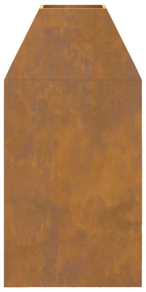 vidaXL Φωτιά Καφέ 50 x 50 x 100 cm Ατσάλι σκληρυθέν στον αέρα