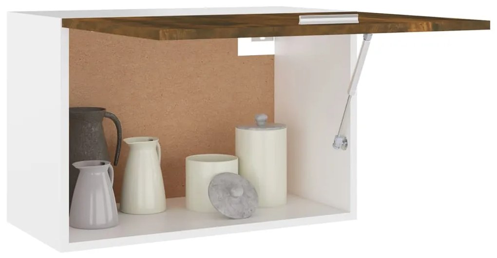 vidaXL Κρεμαστό Ντουλάπι "Lyon" Καπνιστή Δρυς 60x31x40 εκ. από Τεχνητό Ξύλο