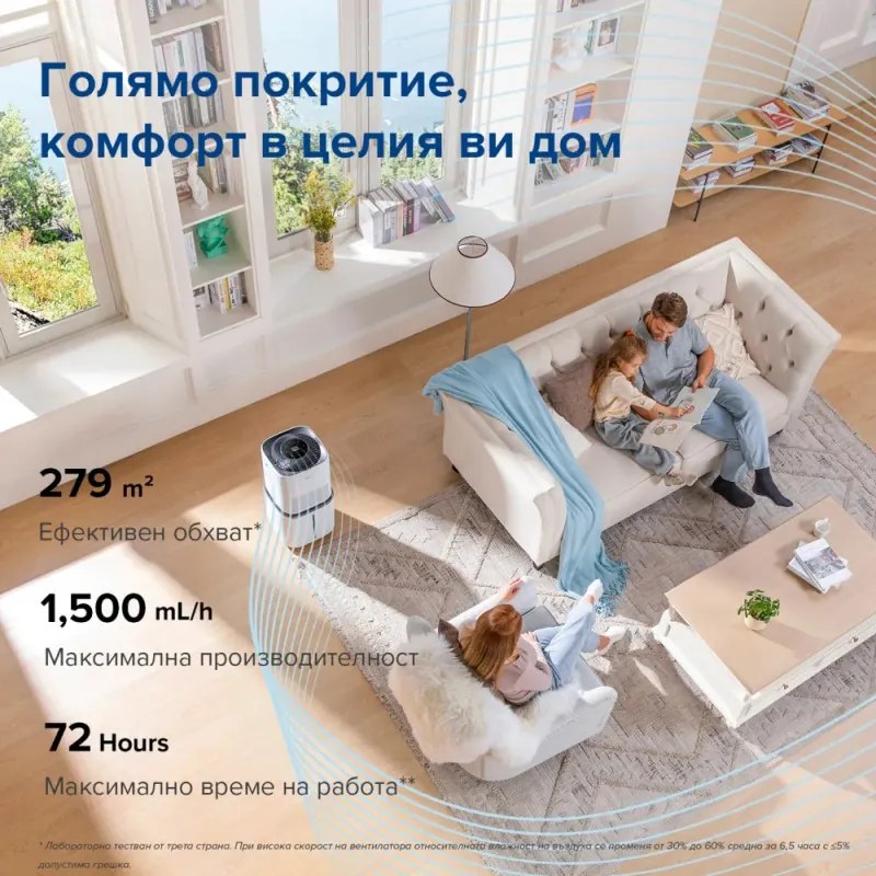 Υγραντήρας αέρα Levoit Superior 6000S, έως 279 m2, SMART, Αρωματοθεραπεία, 30 W, 22,7 L, 3 επίπεδα, Τηλεχειριστήριο, Λευκό