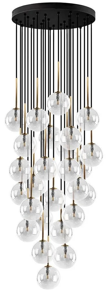 Φωτιστικό Οροφής Nilos 10099 62x62x145cm 26xG9 40W Black-Gold TK Lighting