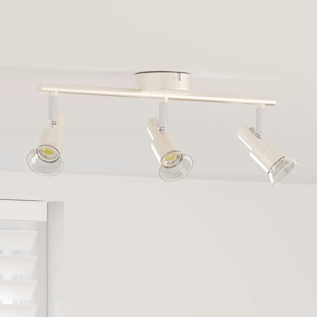vidaXL Σποτ οροφής Βουρτσισμένο Νίκελ 39 x 10.5 x 10.5 εκ Ατσάλι