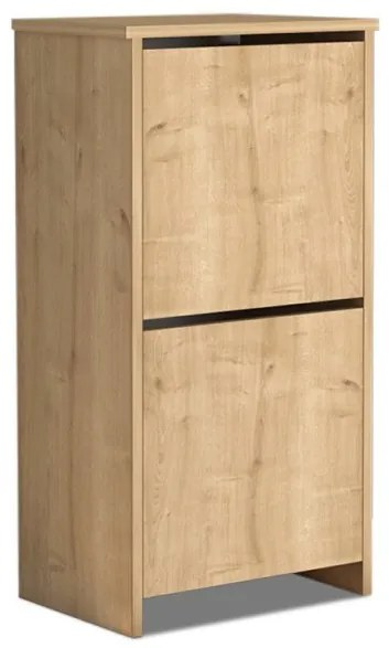 Παπουτσοθήκη μελαμίνης Port Megapap 8 ζευγών oak 48x31x92εκ. GP022-0034,3-GP022-0034,3-Καφέ GP022-0034,3