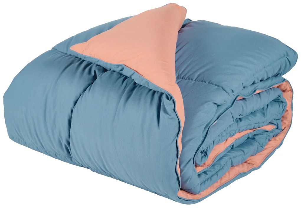 DAS HOME ΠΑΠΛΩΜΑ ΥΠΕΡΔΙΠΛΟ HAPPY 9642 BLUE, TERRACOTTA