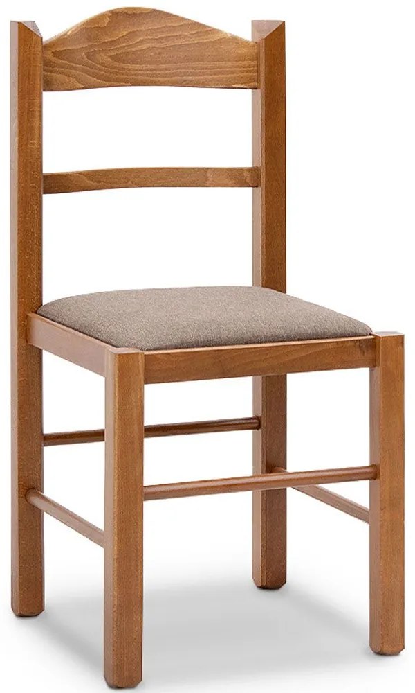 Καρέκλα Τραπεζαρίας Virginia 0228346 42,5x42,5x88cm Walnut Wood, Fabric