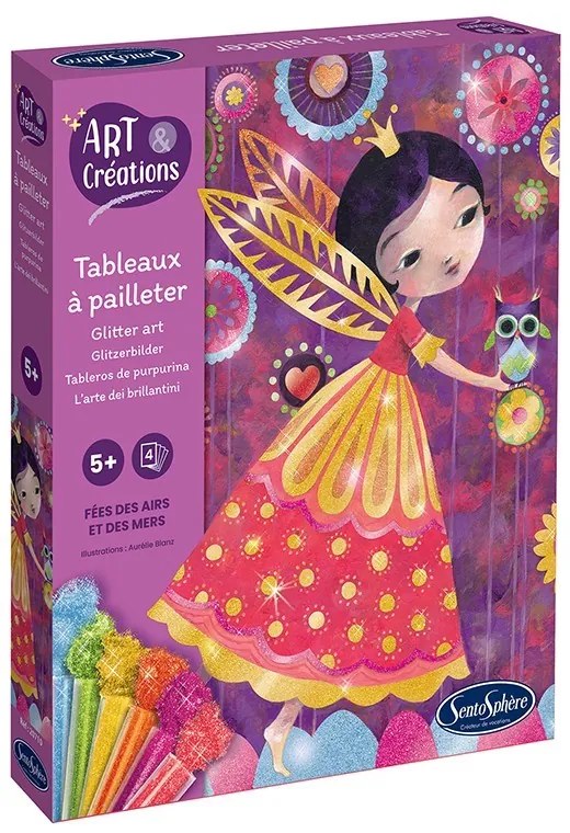 Ζωγραφική με γκλίτερ "Νεράιδες του Αέρα και της Θάλασσας"20710 SENTOSPHERE