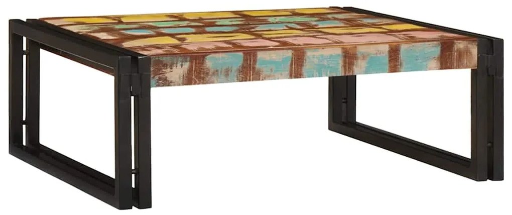vidaXL Ράφι μπάνιου με ράφι 65 x 50 x 23 εκ Στερεό ξύλο μάγκο, σίδηρος