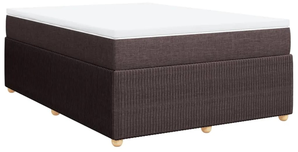 ΚΡΕΒΑΤΙ BOXSPRING ΜΕ ΣΤΡΩΜΑ ΣΚΟΥΡΟ ΚΑΦΕ 140X190 ΕΚ. ΥΦΑΣΜΑΤΙΝΟ 3285570