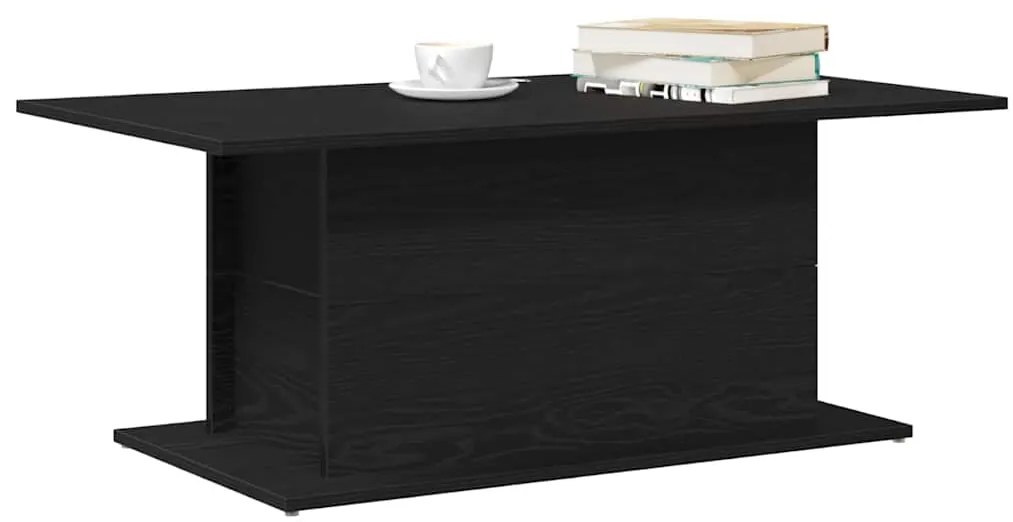 vidaXL Τραπεζάκι σαλονιού Μαύρη δρυς 102 x 55.5 x 40 cm