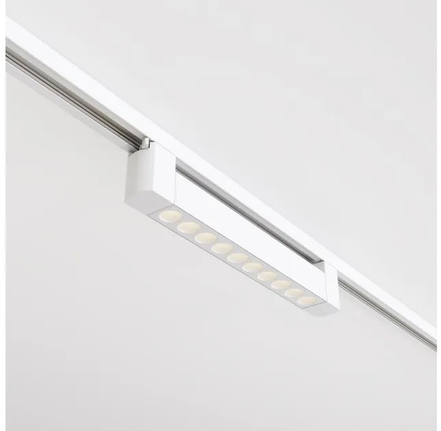 Γραμμικό Φωτιστικό Μονοφασικής Ράγας Unity LED 10W Λευκό 3000K Κινητό Points TR010-1-10W3K-M-W Maytoni TR010-1-10W3K-M-W