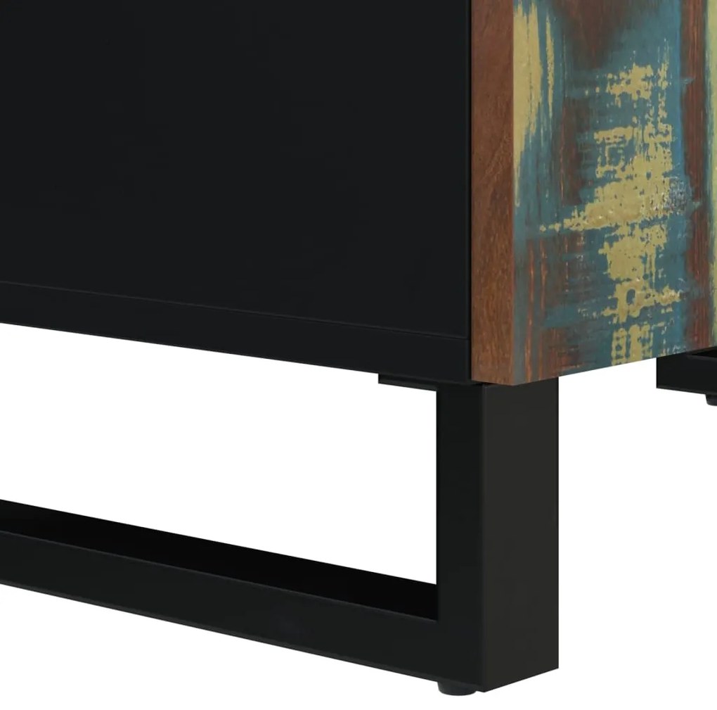 vidaXL Ντουλάπι με 4 Πόρτες 60x33x75 εκ. από Μασίφ Ανακυκλωμένο Ξύλο