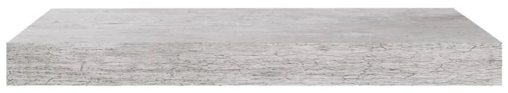 Ράφια Τοίχου 4 τεμ. Γκρι Σκυροδέματος 50x23x3,8 εκ. MDF - Γκρι