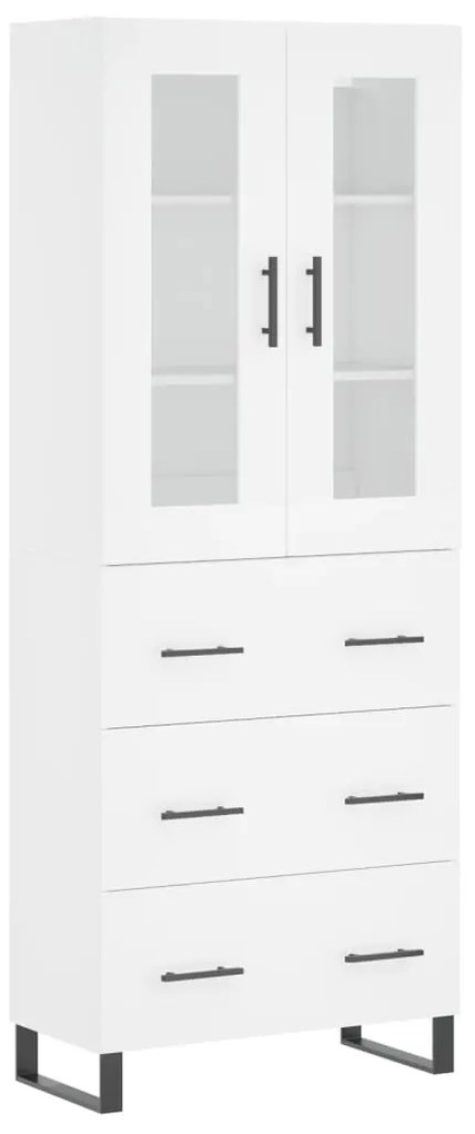 vidaXL Ντουλάπι Λευκό 69,5x34x180 εκ. από Επεξεργασμένο Ξύλο