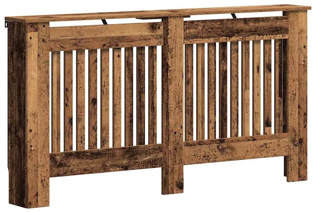 vidaXL Καπάκι Καλοριφέρ Παλιό Ξύλο 152 x 19 x 81,5 cm