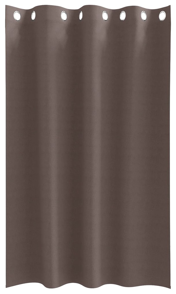 vidaXL Κουρτίνες 2 pcs Σκούρο καφέ Σκούρο καφέ 175 x 140 εκ.