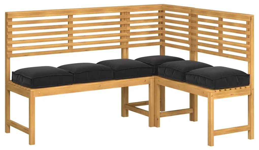 vidaXL Μαξιλάρι παλέτας για κάθισμα 6 pcs Μαύρο 40 x 40 x 8 εκ.