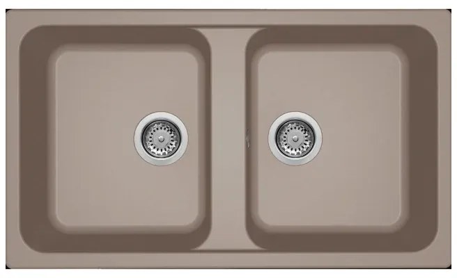 Νεροχύτης κουζίνας LIFE 450 Tortora 43 ELLECI 86x50cm