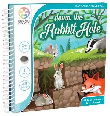 Smartgames επιτραπέζιο μαγνητικό Down The Rabbit Hole (48 challenges)