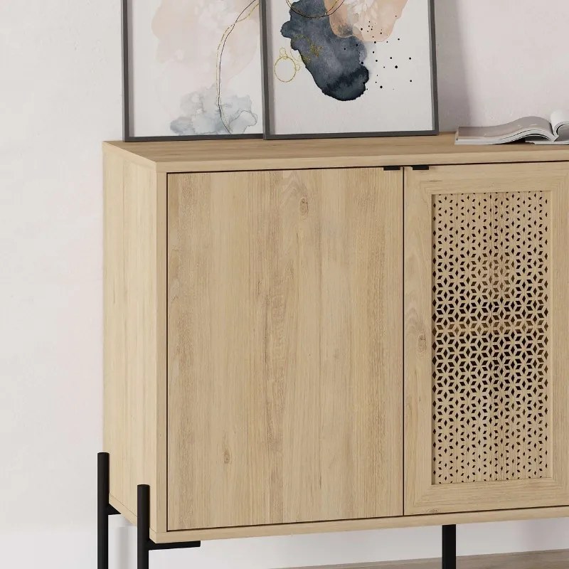 Μπουφές Naive Megapap χρώμα sapphire oak 126x40x80εκ. - GP037-0240,1