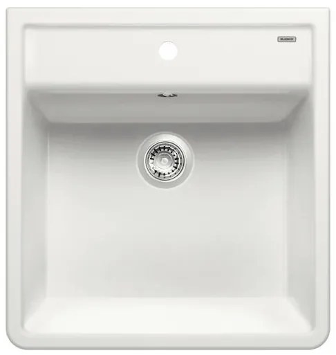 Blanco Panor 60 Επικαθήμενος Νεροχύτης Κεραμικός 63x60cm Crystal White Glossy