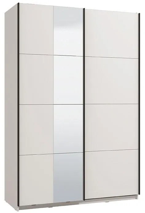 Ντουλάπα Gard 150 OG με Καθρέφτη Λευκό 146x61x218 εκ. 146x61x218 εκ.