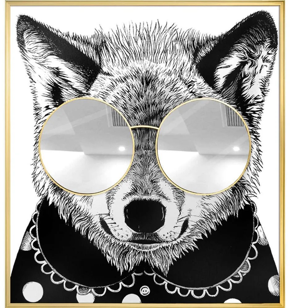 Πίνακας Καμβάς Racoon Thug Life 3710-5 118x130cm Multi Supergreens Κάθετοι Καμβάς