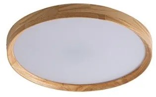 Πλαφονιέρα Φωτιστικό Οροφής LED 24W CCT Φυσικό Ξύλο RUBIO-400 Sunlight-RUBIO-400-Καφέ RUBIO-400