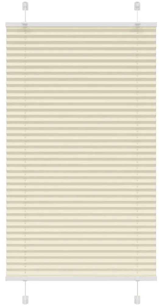 vidaXL Πλισέ περσίδα Κρέμα 70x150 cm Πλάτος υφάσματος 69,4 cm