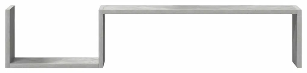 vidaXL Ραφιέρες Τοίχου 2 τεμ. Γκρι Σκυρ. 100 x 15 x 50 εκ. Επεξ. Ξύλο