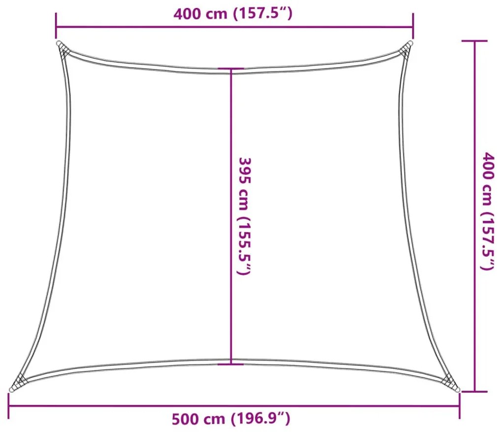 Πανί Σκίασης Λευκό 4/5 x 4 μ. από HDPE 160 γρ./μ² - Λευκό