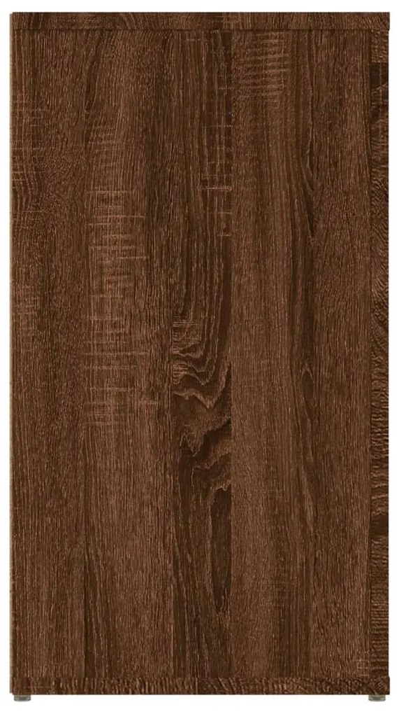 vidaXL Ντουλάπι Καφέ Δρυς 100x36x59,5 εκ. από Επεξεργασμένο Ξύλο